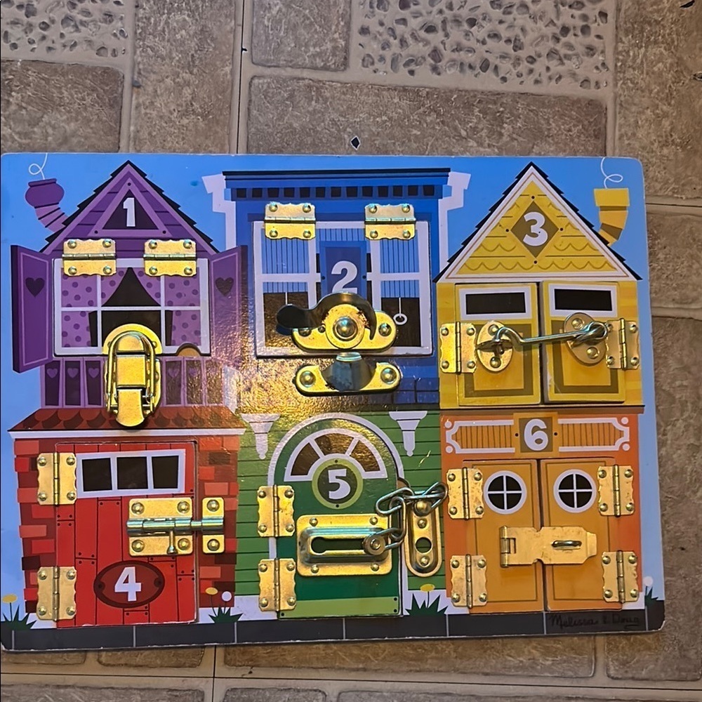 Melissa and Doug Colorful‎ Wooden Latch Board